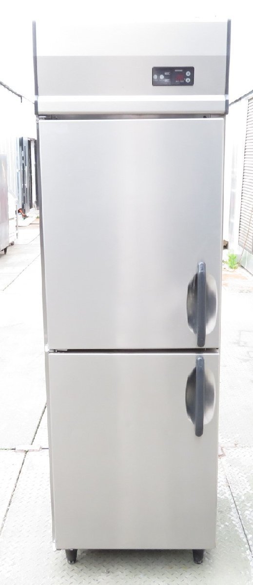 保証付】大和冷機業務用縦型２ドア冷凍冷蔵庫221NYS1 幅600×奥650×高