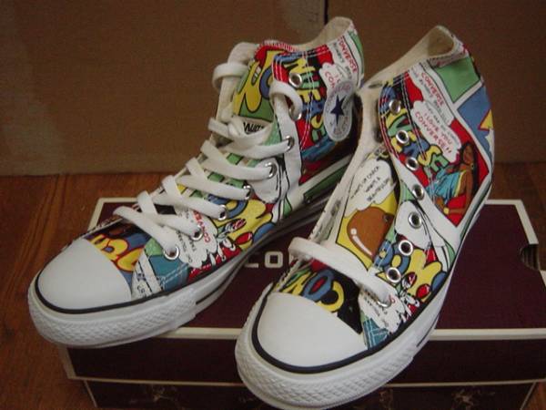 新品未使用 26.5cm コンバース オールスター アメコミ CONVERSE ALL STAR COMIC HI US8 アメリカンコミック