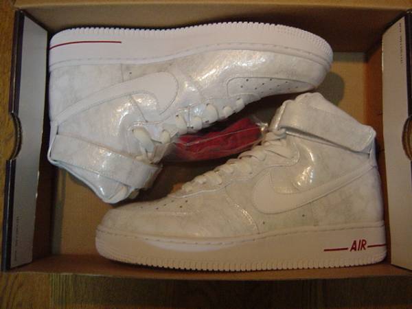 新品 エアフォース1 NIKE WMNS AIR FORCE 1 HIGH パール ホワイト 白 US10 27cm 未使用デッドストック 本物 ナイキ エアホース _画像3