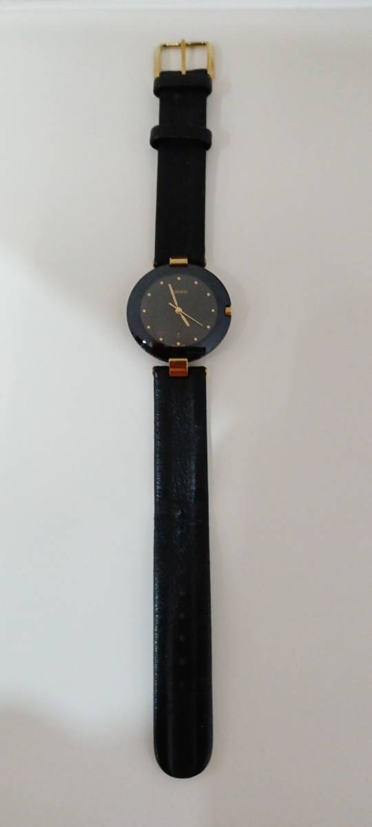 RADO/メンズ腕時計/129.4075.4N/3針/ブラック/稼働品(電池交換済み