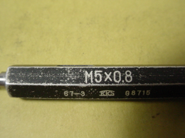 M5*0.8 中古品 ミリサイズ 標準ネジゲージ プラグゲージ item details