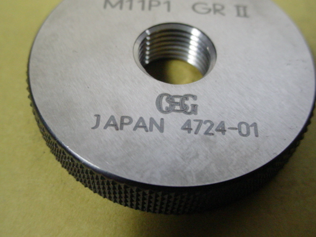 M11*1.0 GR2-IR2 程度良好中古品 ミリサイズ ネジゲージ リング M11*1.0 GR2-IR2 程度良好中古品 ミリサイズ ネジゲージ リング