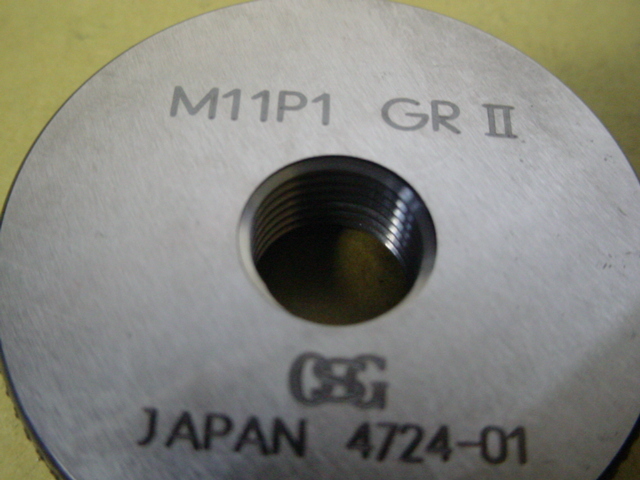 M11*1.0 GR2-IR2 程度良好中古品 ミリサイズ ネジゲージ リング M11*1.0 GR2-IR2 程度良好中古品 ミリサイズ ネジゲージ リング