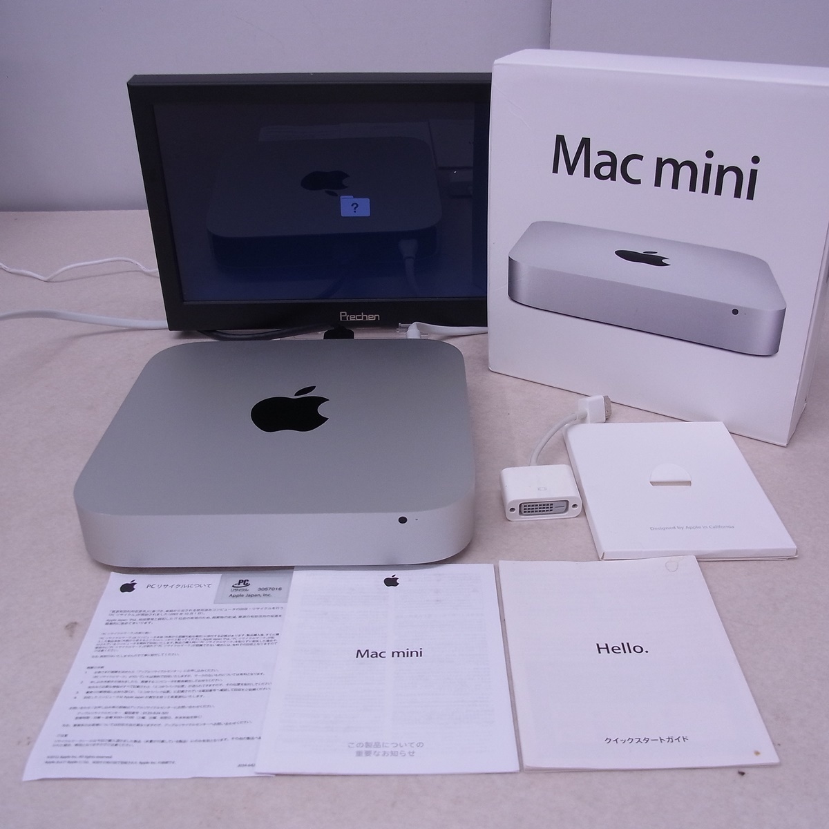 Apple Mac mini A1347 本体2012年/i5 2.5GHz/メモリ4GB/HDD 500GB 初期