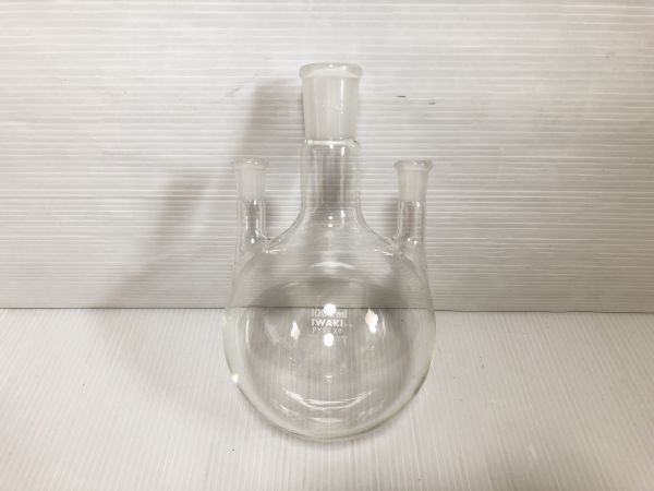 PYREX made common .. three . flask capacity 1000ml chemistry / experiment / antique / retro / rare / rare / Pyrex / microscope 