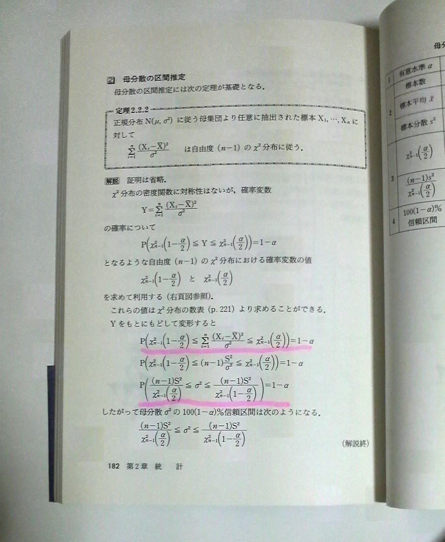 すぐわかる確率・統計　石村園子著　東京図書発行　※読めれば良い人向け　送料185円_ピンクのラインが有ります。