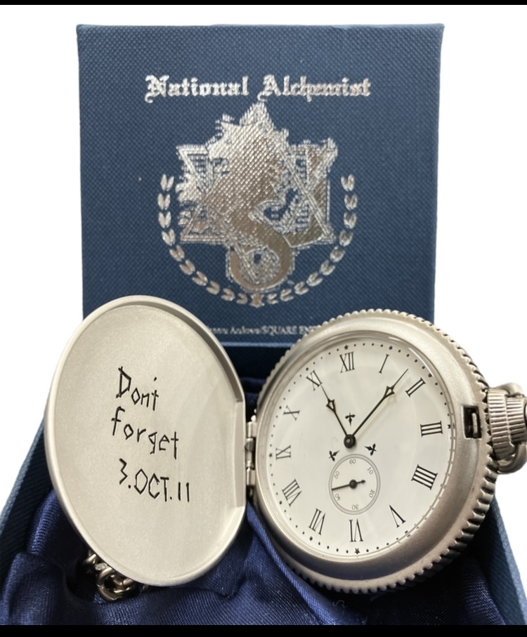 ジャンク品 鋼の錬金術師 スクウェア・エニックス エドの銀時計 時計