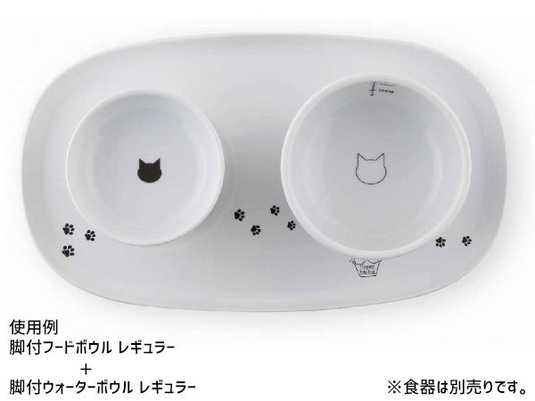  кошка . happy обеденный специальный посуда tray двойной кошка для .. для еда .... загрязнения предотвращение чистый легкий фарфор производства dishwasher соответствует 