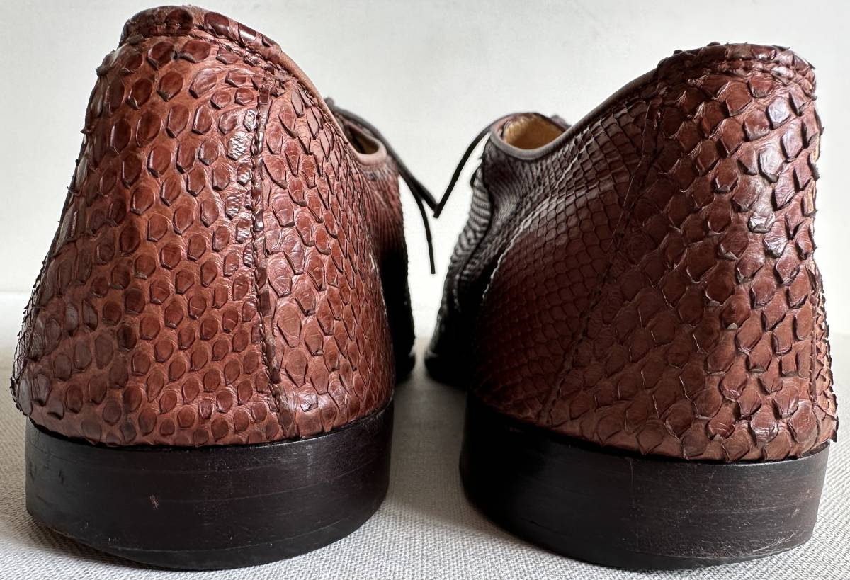 TOKIO KUMAGAI homme 86SSトキオクマガイオム茶色パイソンレザー TOKIO KUMAGAI homme 86SSトキオクマガイオム茶色パイソンレザー
