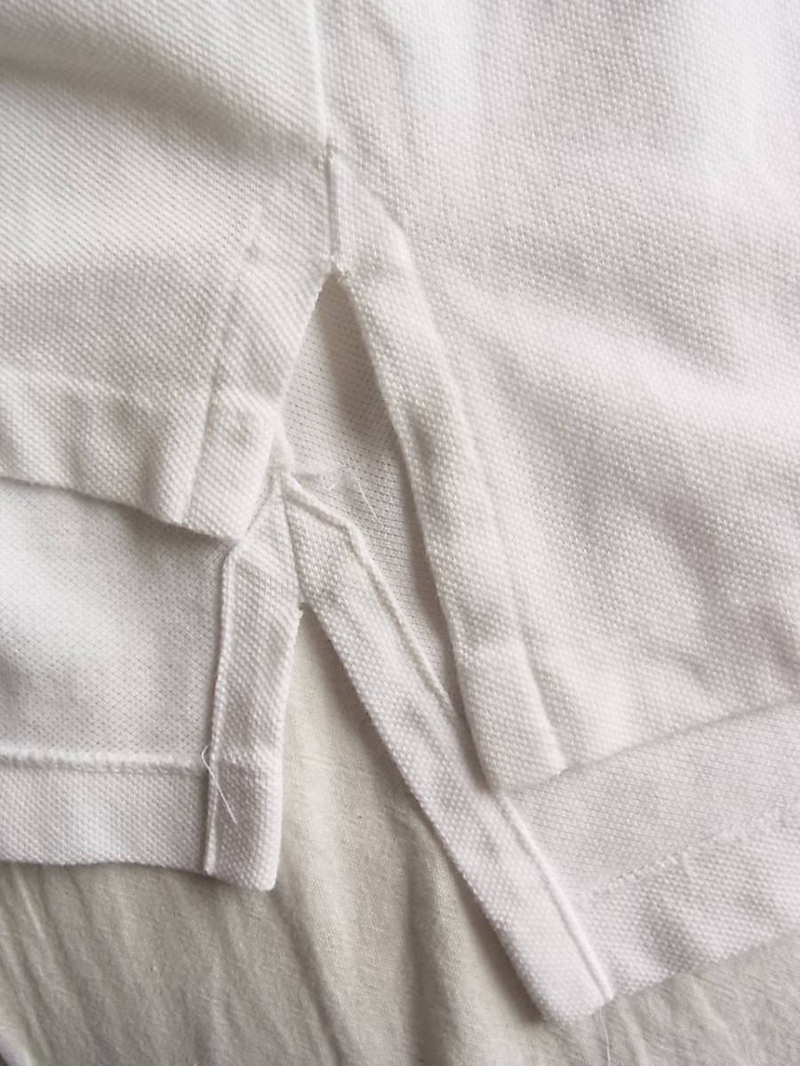 BROOKS BROTHERS 　ブルックスブラザーズ 　米国製　鹿の子素材　ポロシャツ　サイズ S 　ホワイト_画像5