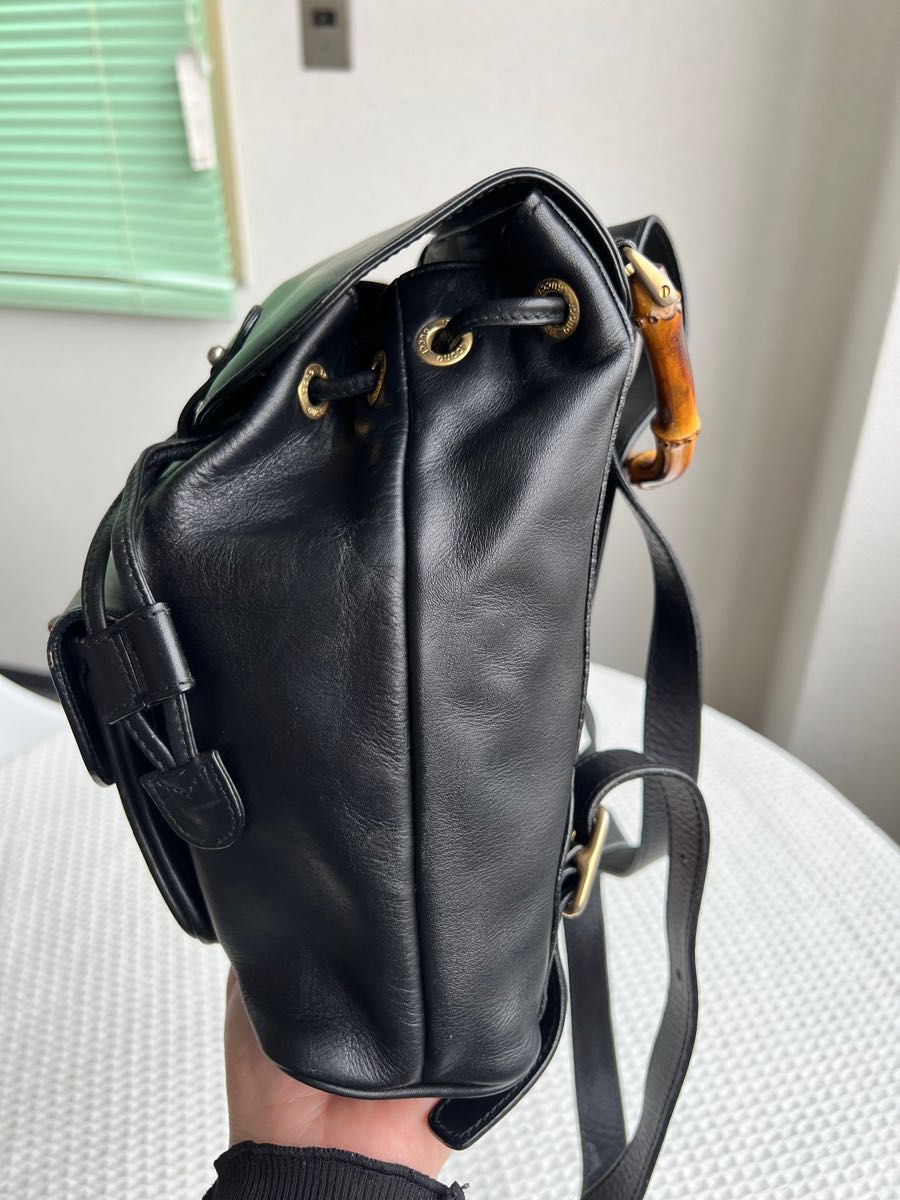 美品 激レア GUCCI グッチ ミニリュック リュック ブラック 美品 激レア GUCCI グッチ ミニリュック リュック ブラック