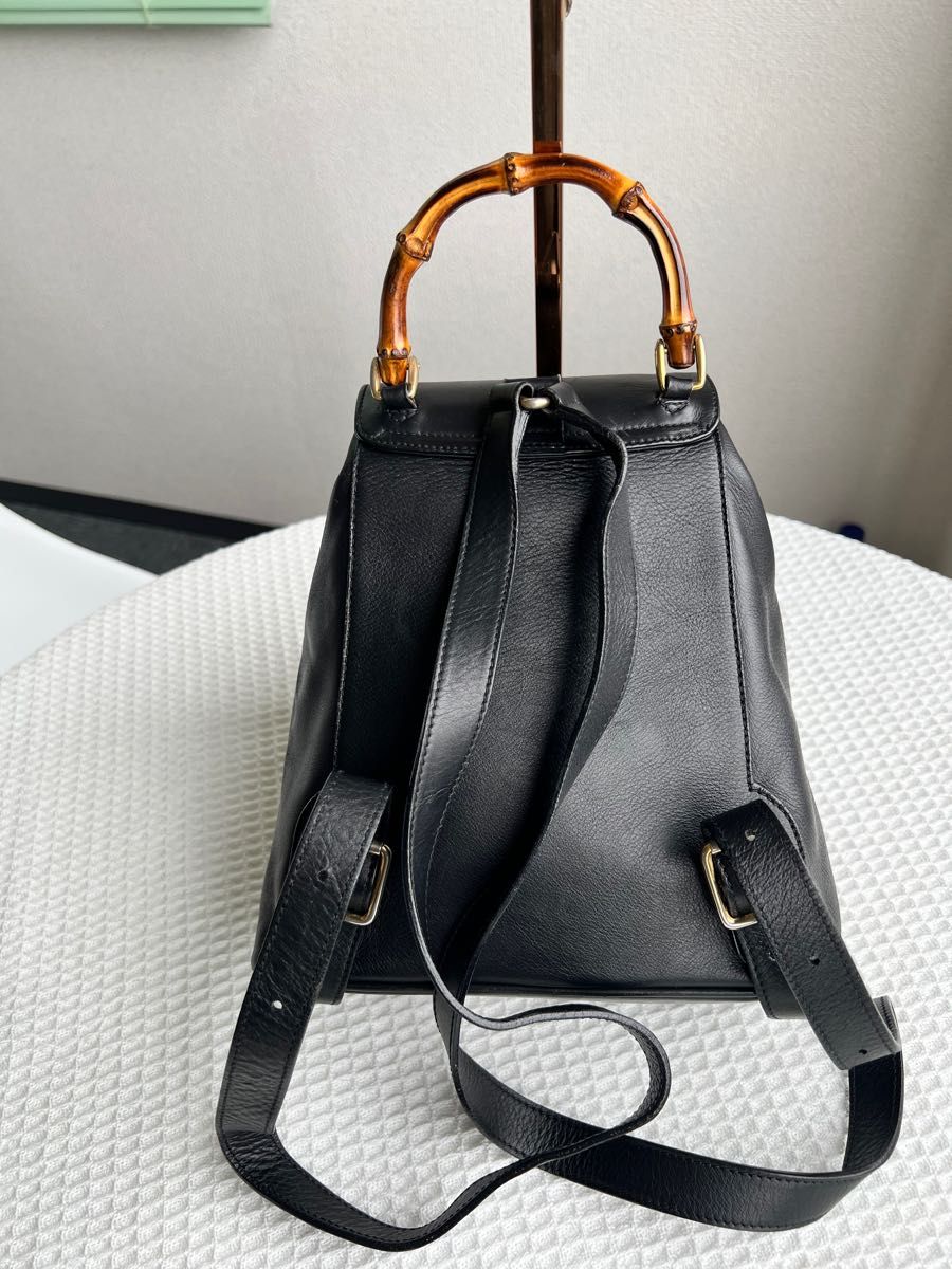 美品 激レア GUCCI グッチ ミニリュック リュック ブラック 美品 激レア GUCCI グッチ ミニリュック リュック ブラック