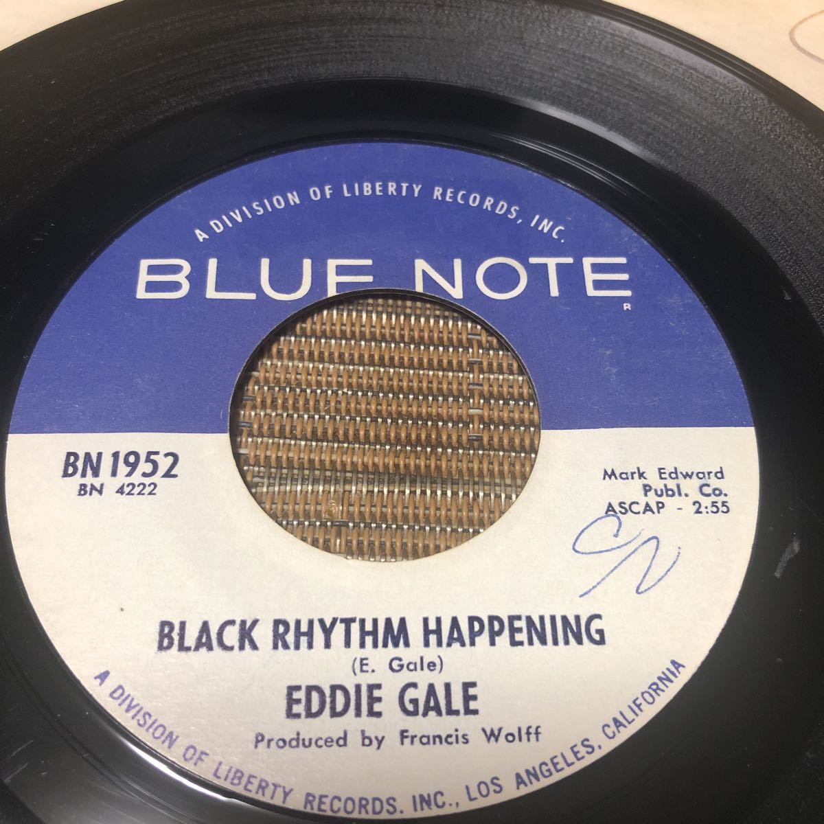 Eddie Gale - Black Rhythm Happening / Blue Note 45 / VanGelder_画像1