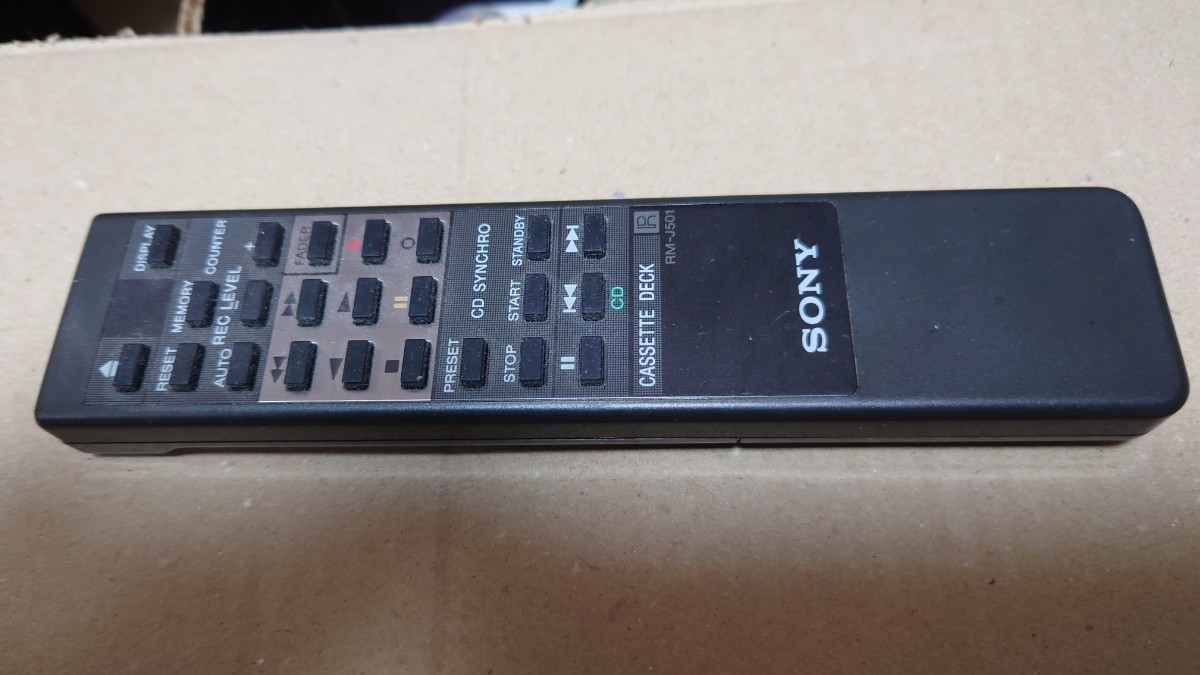 SONY RM-J501 カセットデッキ用 純正リモコン-