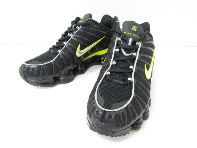 NIKE SHOX TL ”BLACK DYNAMIC YELLOW METALLIC SILVER” /CN0151-002 SIZE:26.5cm ナイキ スニーカー 靴 ≡SH6550