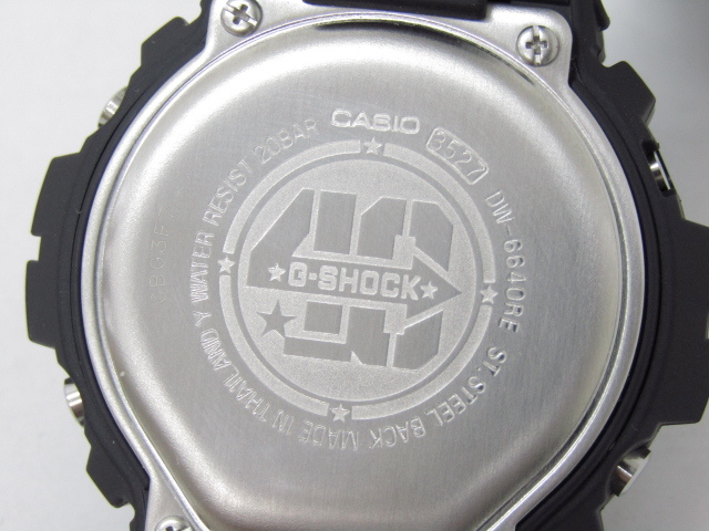 未使用 CASIO カシオ G-SHOCK G-ショック DW-6640RE-1JR 40周年限定モデル デジタル 腕時計 ▼AC23969_画像8
