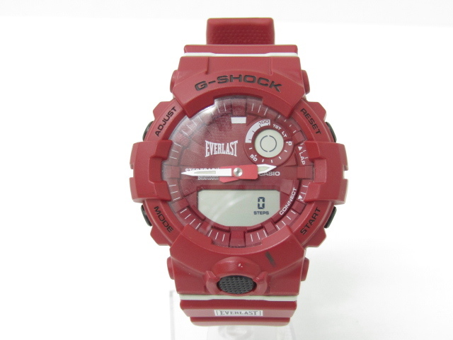 CASIO カシオ G-SHOCK G-ショック × EVERLAST GBA-800 Bluetooth アナデジ 腕時計 ▼AC23972_画像2