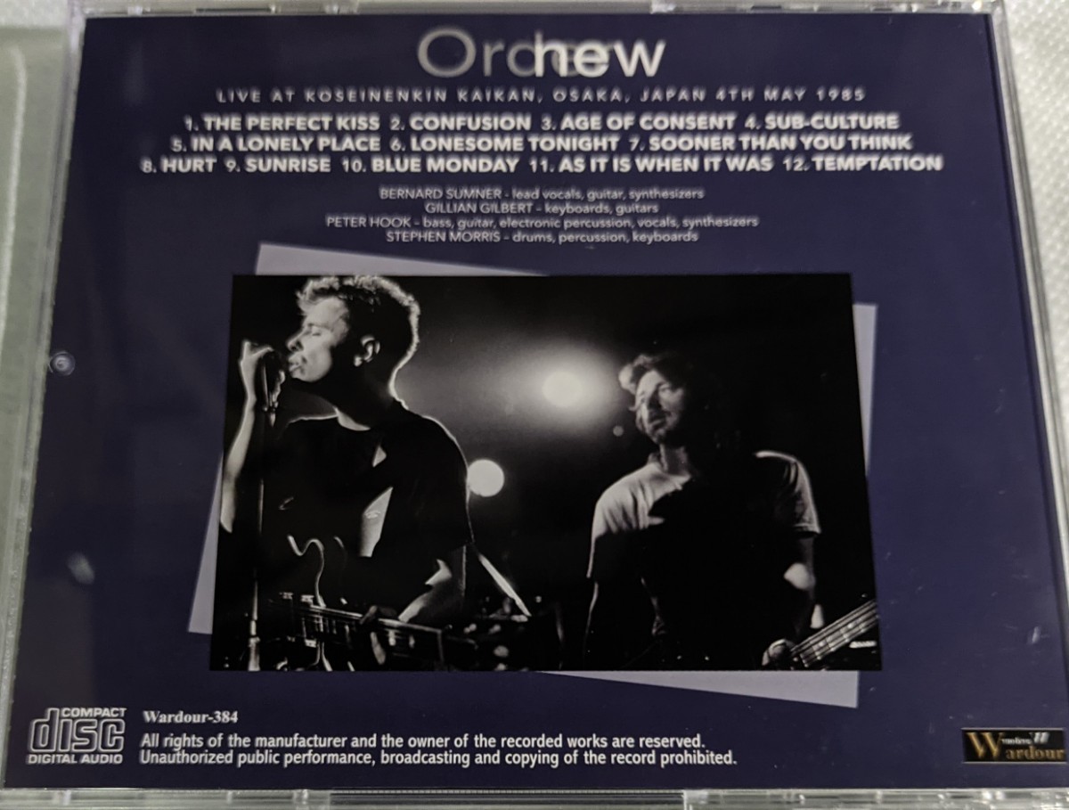 ニュー・オーダー 1985 大阪 New Order Live At Osaka Japan Joy ニュー・オーダー 1985 大阪 New Order Live At Osaka Japan Joy
