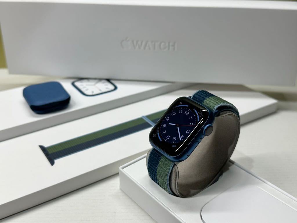 数量限定新品Apple Watch - Apple watch 7 新品未使用 ブルー 