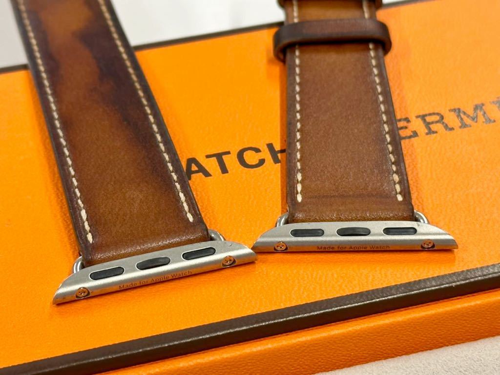 即決 Apple Watch HERMES フォーヴ ドゥブルトゥール レザーストラップ