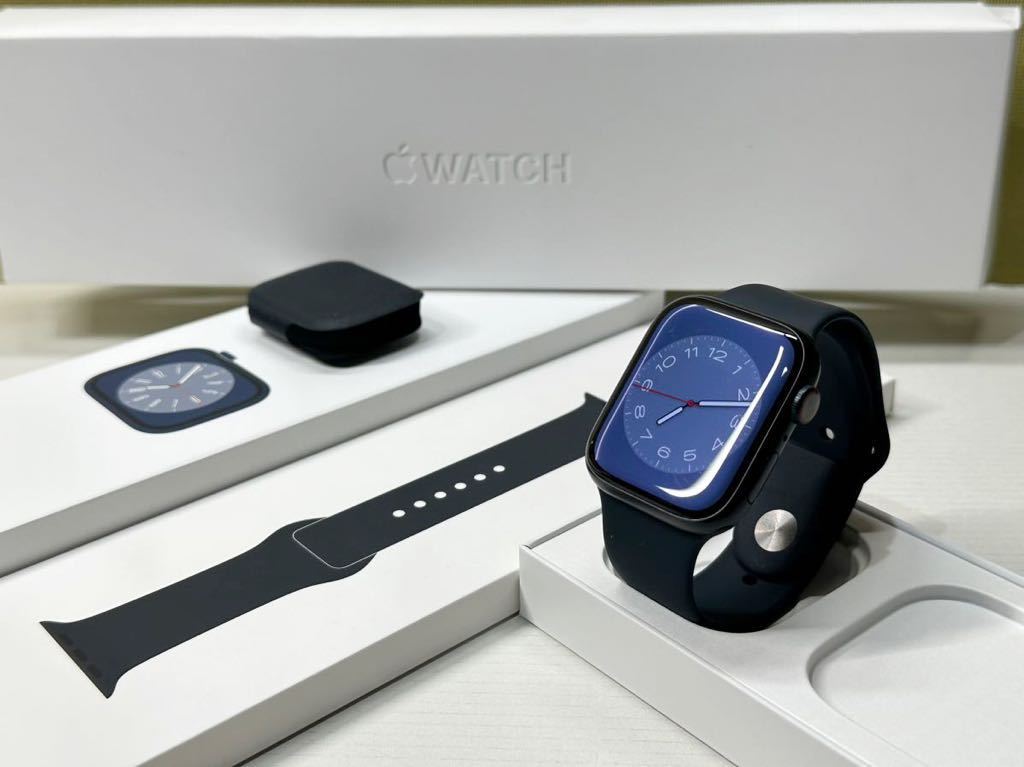 ☆即決 美品 バッテリー100% Apple Watch series8 45mm ミッドナイト