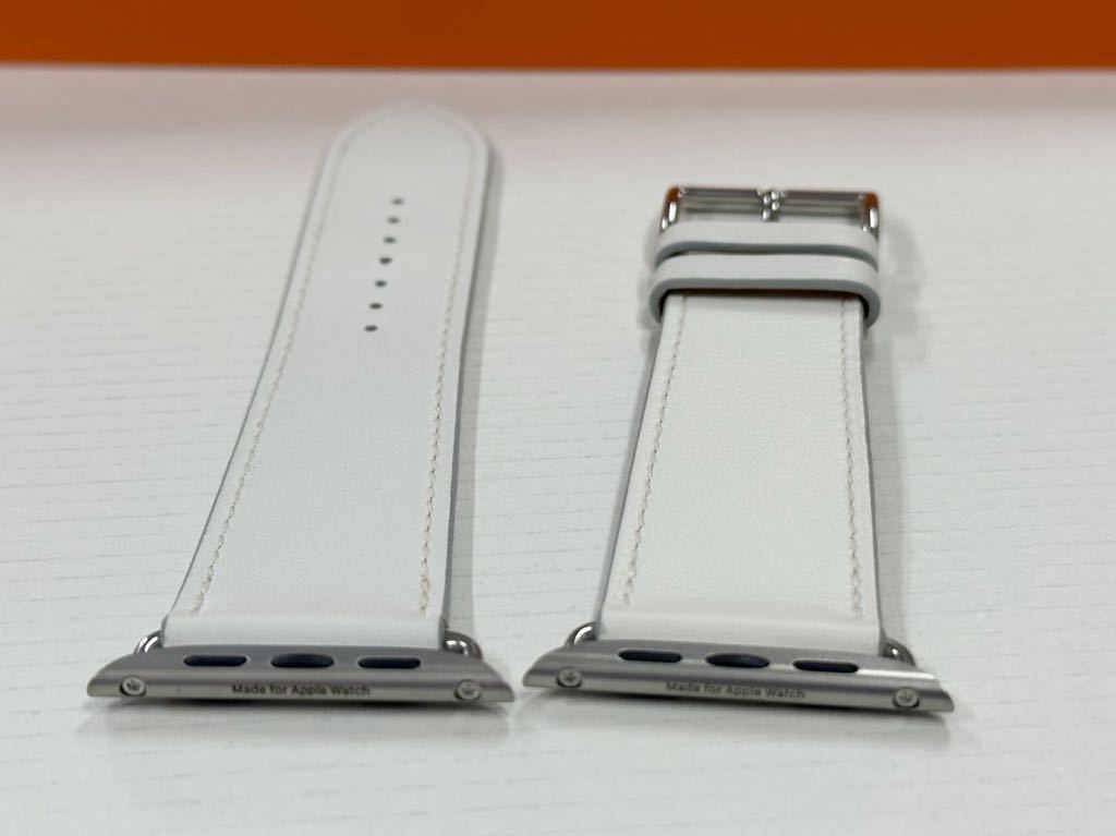 即決 未使用 Apple Watch Hermes 45mm 44mm 白 シンプルトゥール 即決 未使用 Apple Watch Hermes 45mm 44mm 白 シンプルトゥール