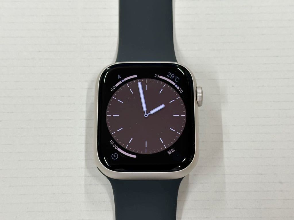 ☆即決 美品 バッテリー96% Apple Watch series7 45mm スターライト