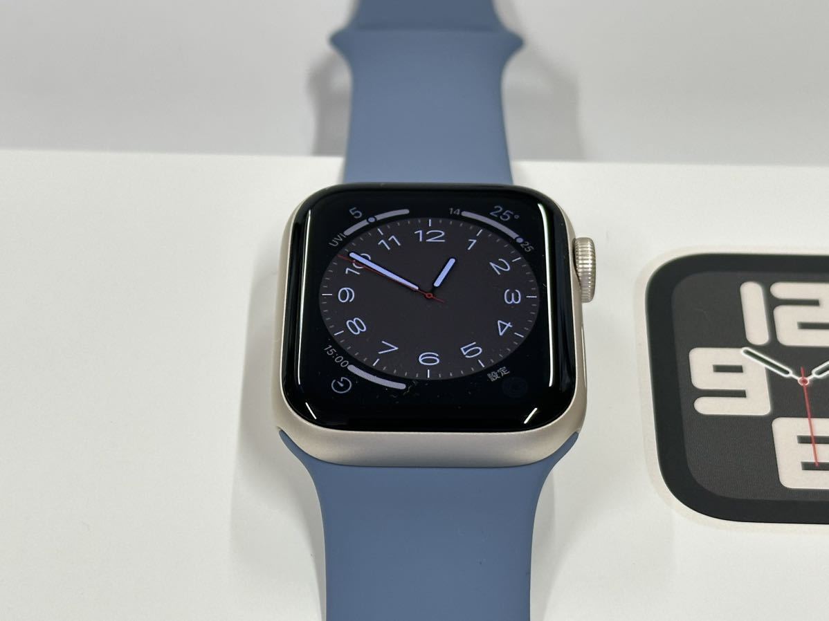 ☆即決 美品 100% Apple Watch SE2 40mm 第2世代 スターライト
