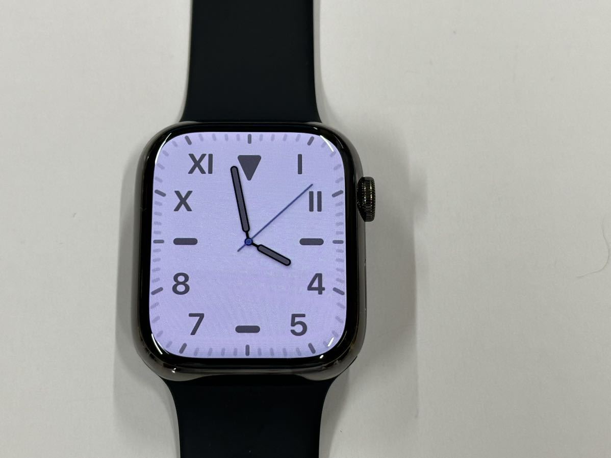 ☆即決 美品 Series8 バッテリー100% Apple Watch 45mm グラファイトステンレス アップルウォッチ GPS+Cellularモデル シリーズ8 151