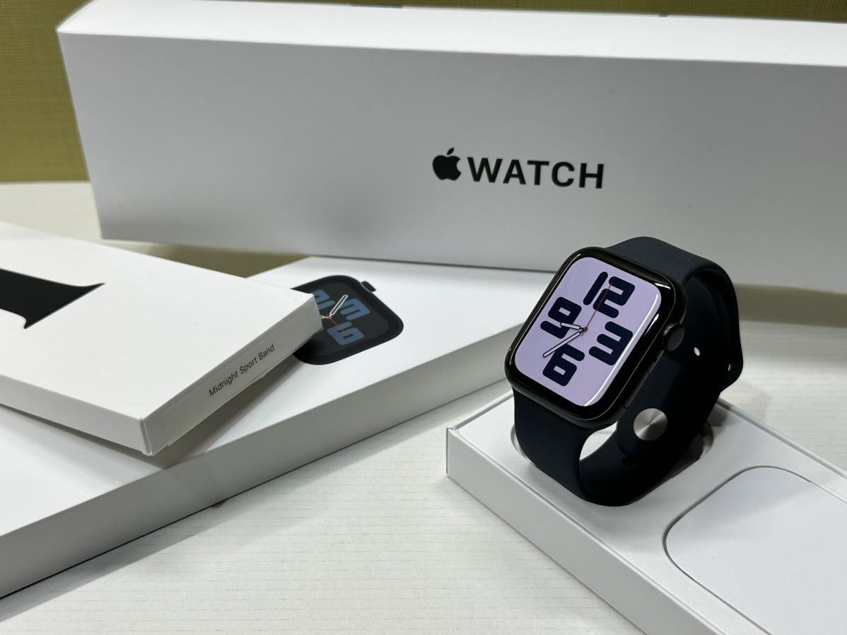☆即決 美品 バッテリー100% Apple Watch SE2 44mm ミッドナイト