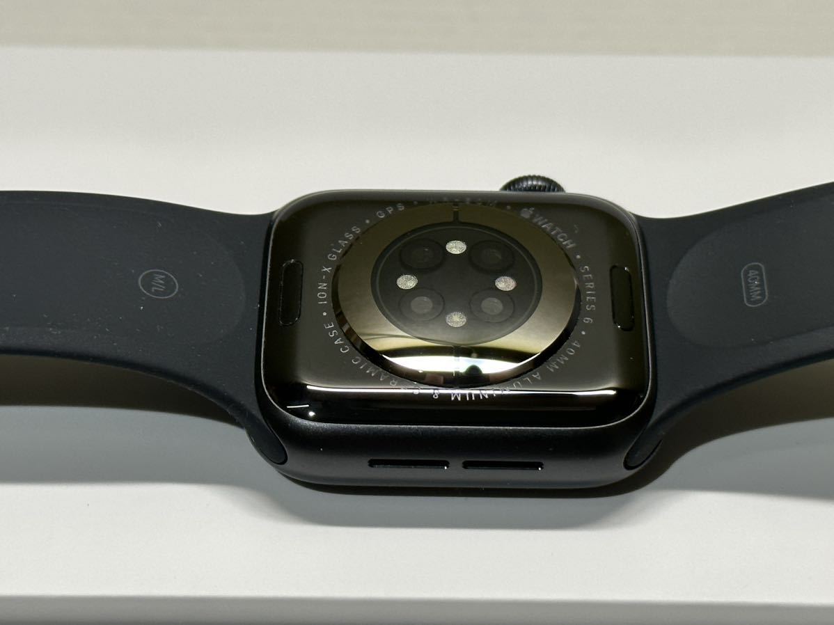 ☆即決 美品 Apple watch Series6 40mm スペースグレイアルミニウム GPSモデル アップルウォッチ シリーズ6 163 