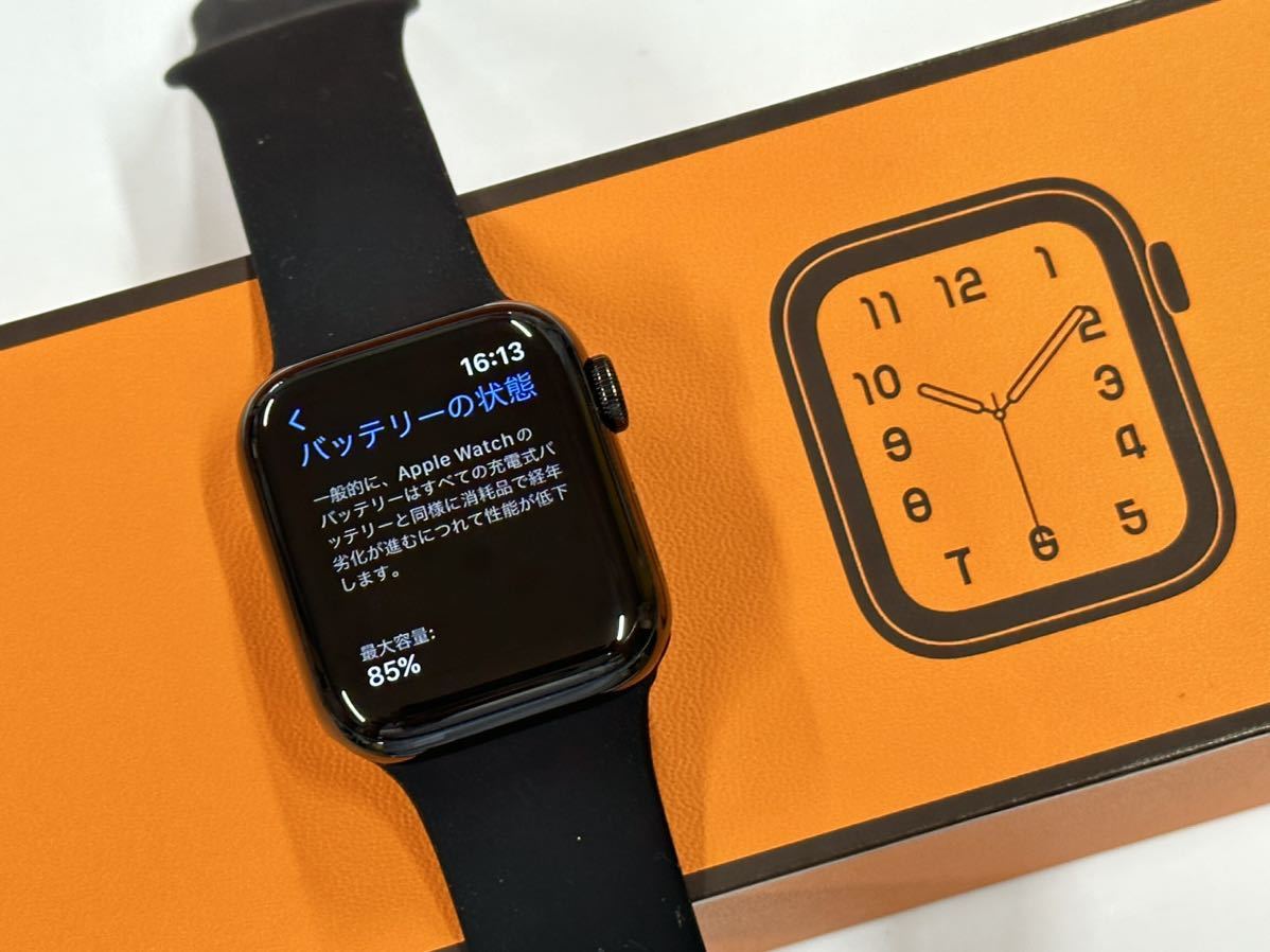 ☆即決 美品 ケア+ Apple Watch series6 HERMES 40mm ブラック