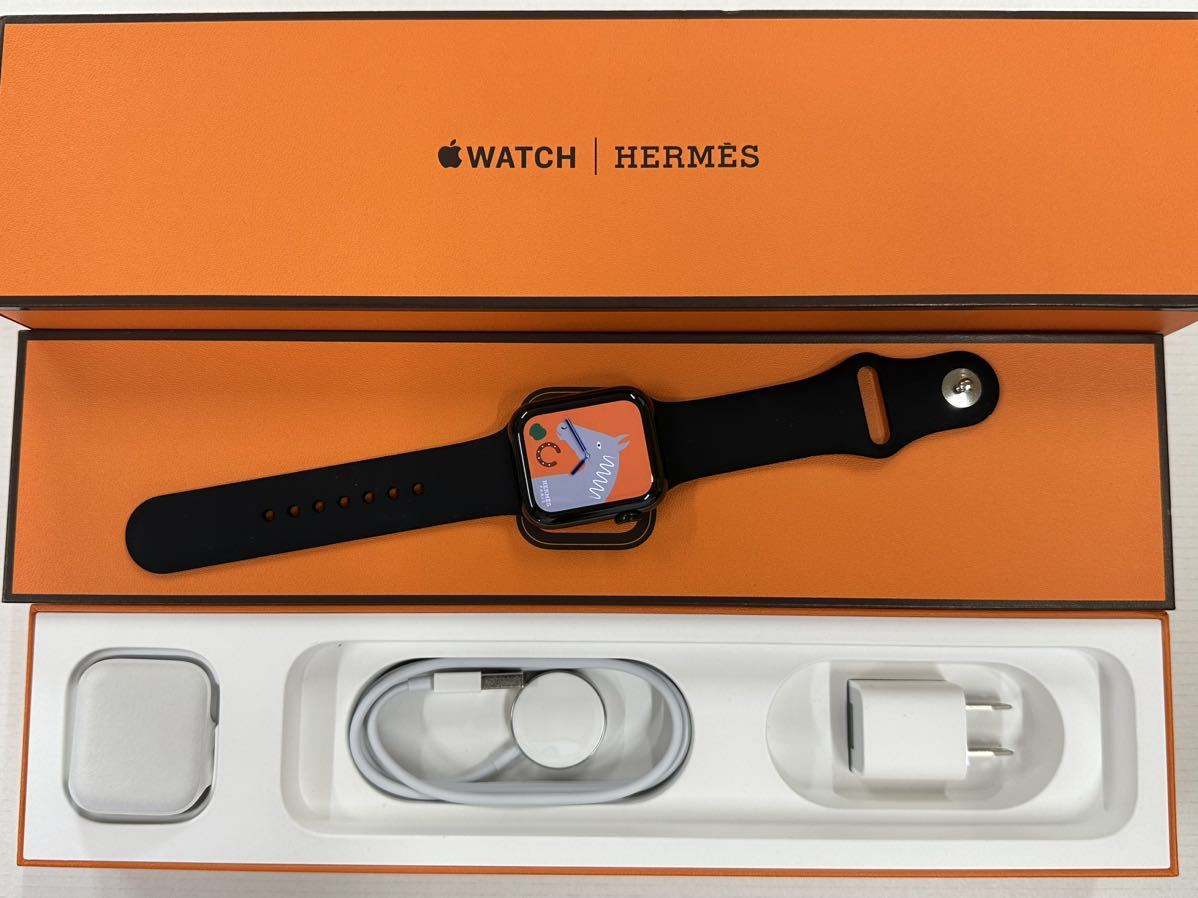 ☆即決 美品 Apple Watch series6 HERMES 40mm アップルウォッチ 黒