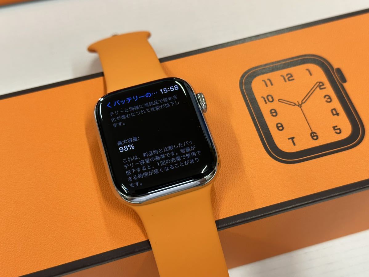 ☆即決 美品 バッテリー98% Apple Watch series6 HERMES 44mm アップル