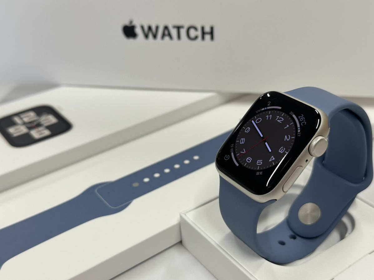 ☆即決 ケア+ 100% Apple Watch SE2 40mm スターライトアルミニウム アップルウォッチ GPSモデル 309