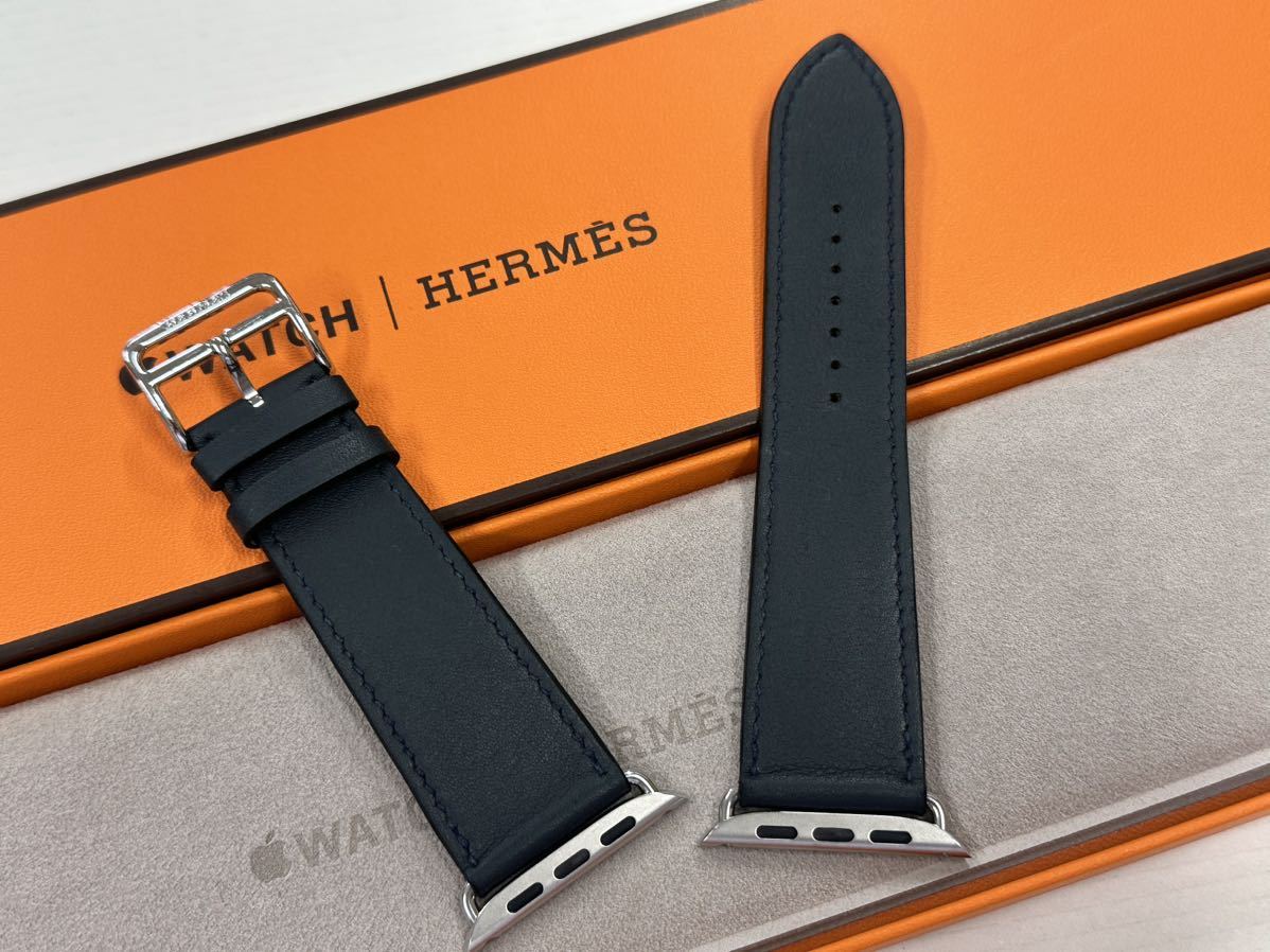 即決 美品 Apple Watch Hermes 45mm 44mm 42mm ヴェール ルソー