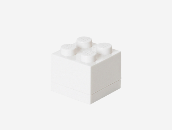 LEGO MINI BOX 4 レッド ブルー イエロー 白 黒 グリーン 色選択 筆箱 レゴブロック 収納_画像8