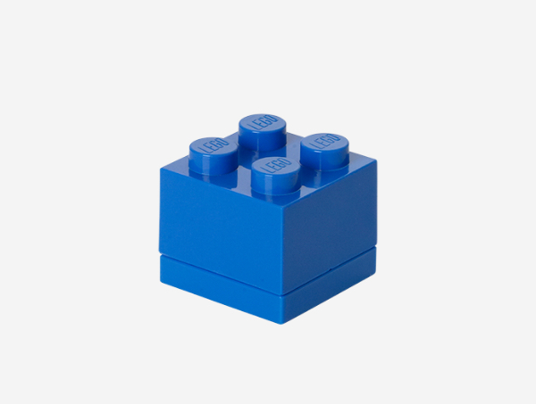 LEGO MINI BOX 4 レッド ブルー イエロー 白 黒 グリーン 色選択 筆箱 レゴブロック 収納_画像4