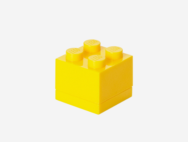 LEGO MINI BOX 4 レッド ブルー イエロー 白 黒 グリーン 色選択 筆箱 レゴブロック 収納_画像5