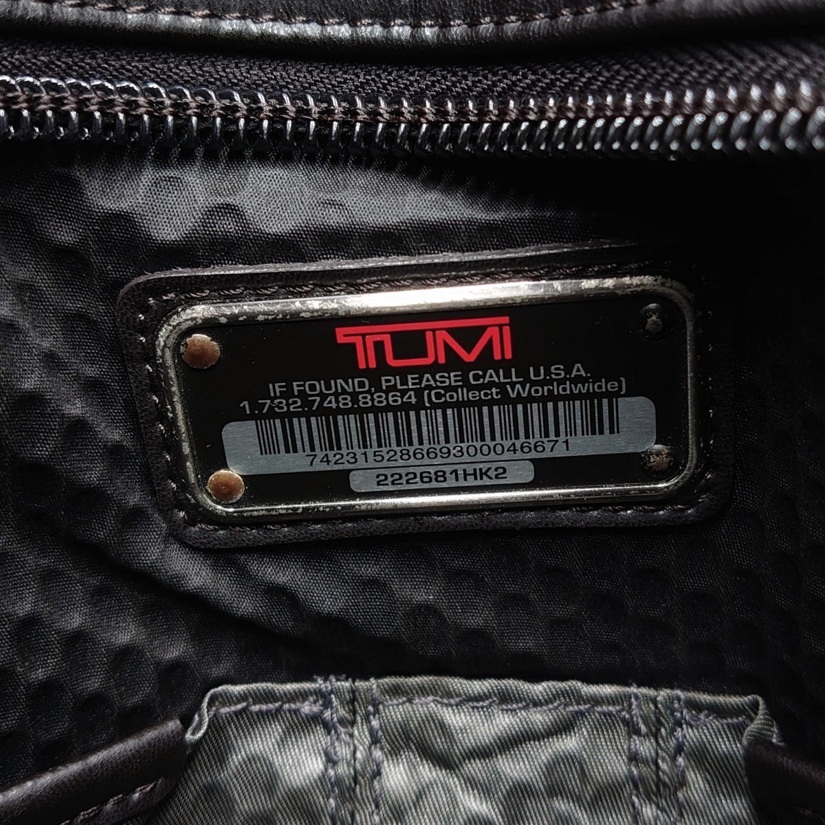 1円 上美品 TUMI トゥミ ALPHA BRAVO KNOX メンズ リュック バックパック ビジネス A4 PC収納可 大容量 ナイロン レザー ブラック ブラウン_画像10