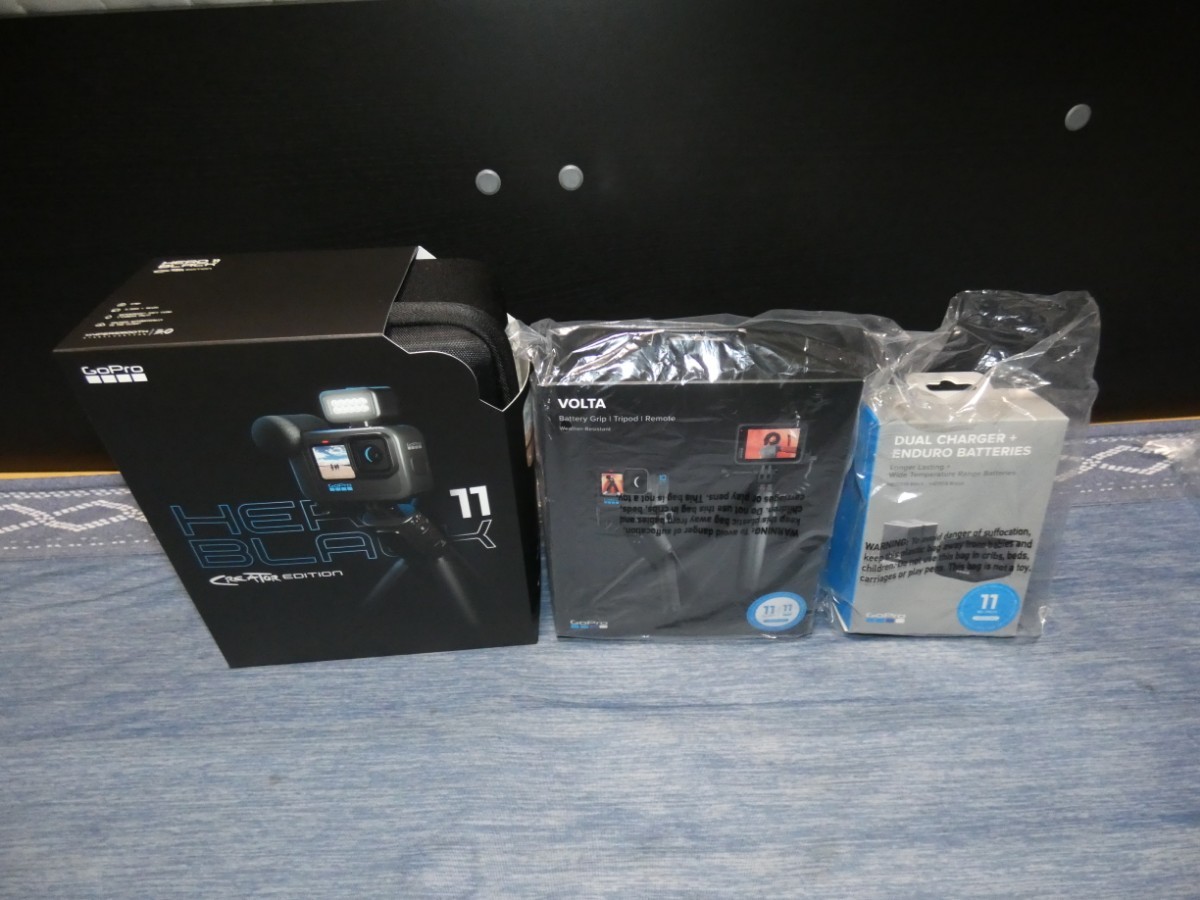 GoPro HERO11 Black Creator Edition Volta2台 Enduroバッテリー3個 SD
