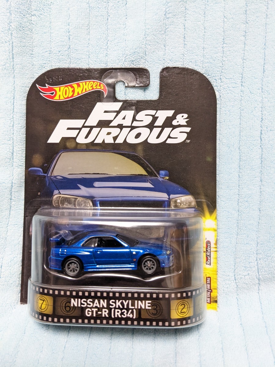 ☆ホットウィール ワイルドスピード 日産 スカイライン GT-R R34 ☆ホットウィール ワイルドスピード 日産 スカイライン GT-R R34
