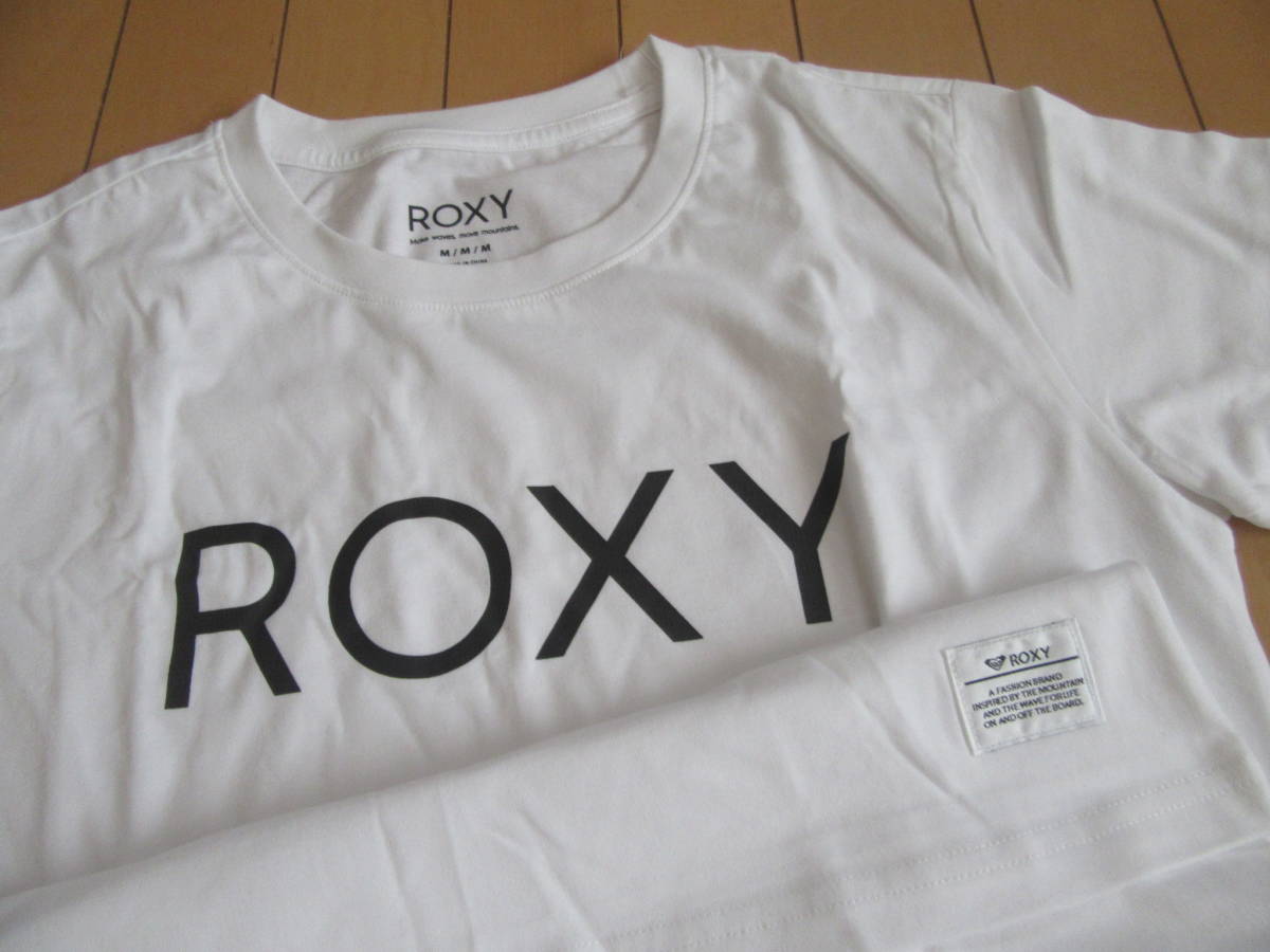  новый товар ROXY Roxy короткий рукав футболка M размер хлопок 100% супер-скидка быстрое решение 1750 иен 