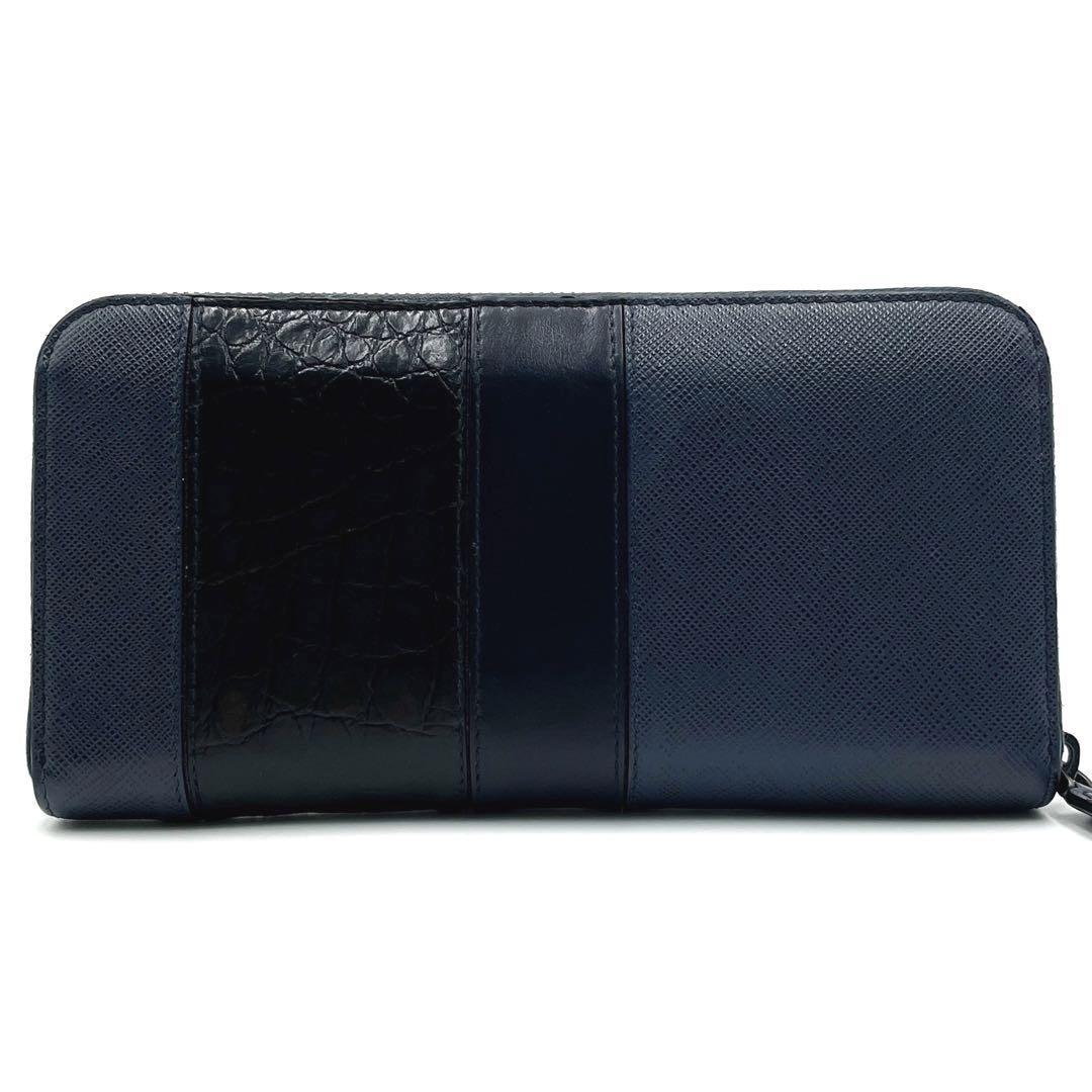1円【美品・極希少】PRADA プラダ 長財布 ラウンドジップ 一部