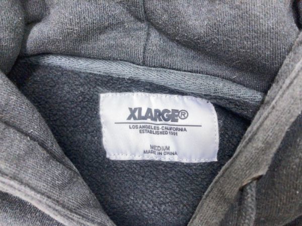 エクストララージ XLARGE ストリート 定番ロゴ プルオーバー スウェット パーカー メンズ M 黒_画像2