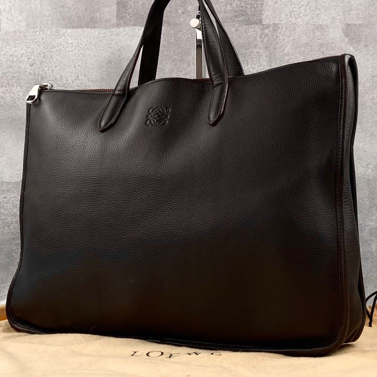 1円~ 極美品 LOEWE ロエベ A4 通勤 通学 書類 メンズ トートバッグ