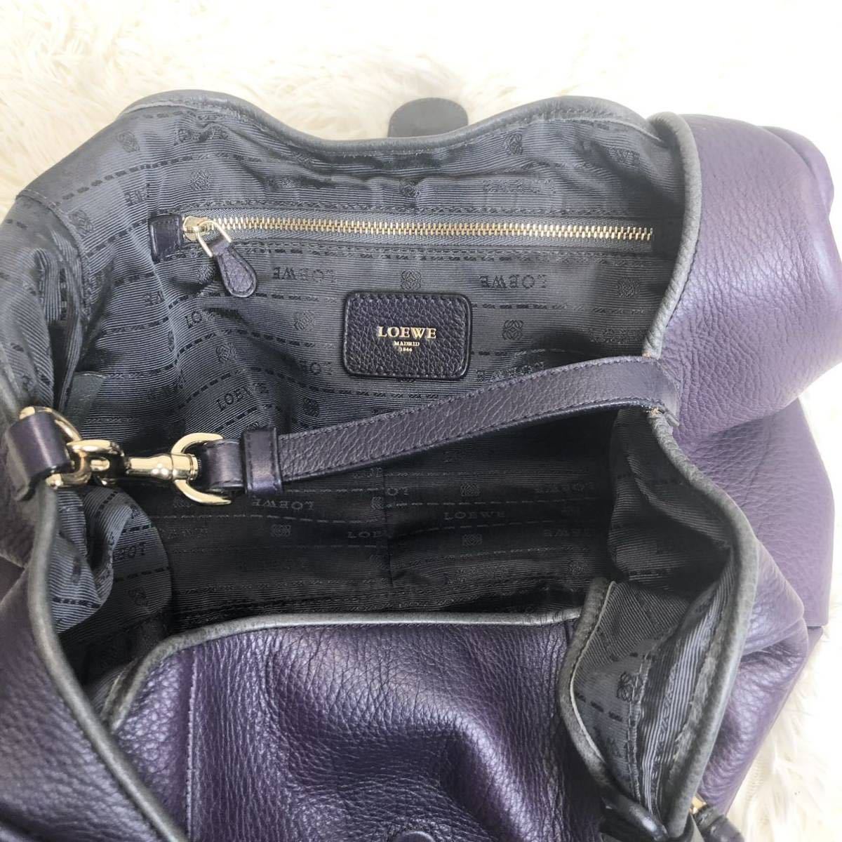 美品】ロエベ カリエ ハンドバッグ ワンショルダーバッグ レザー