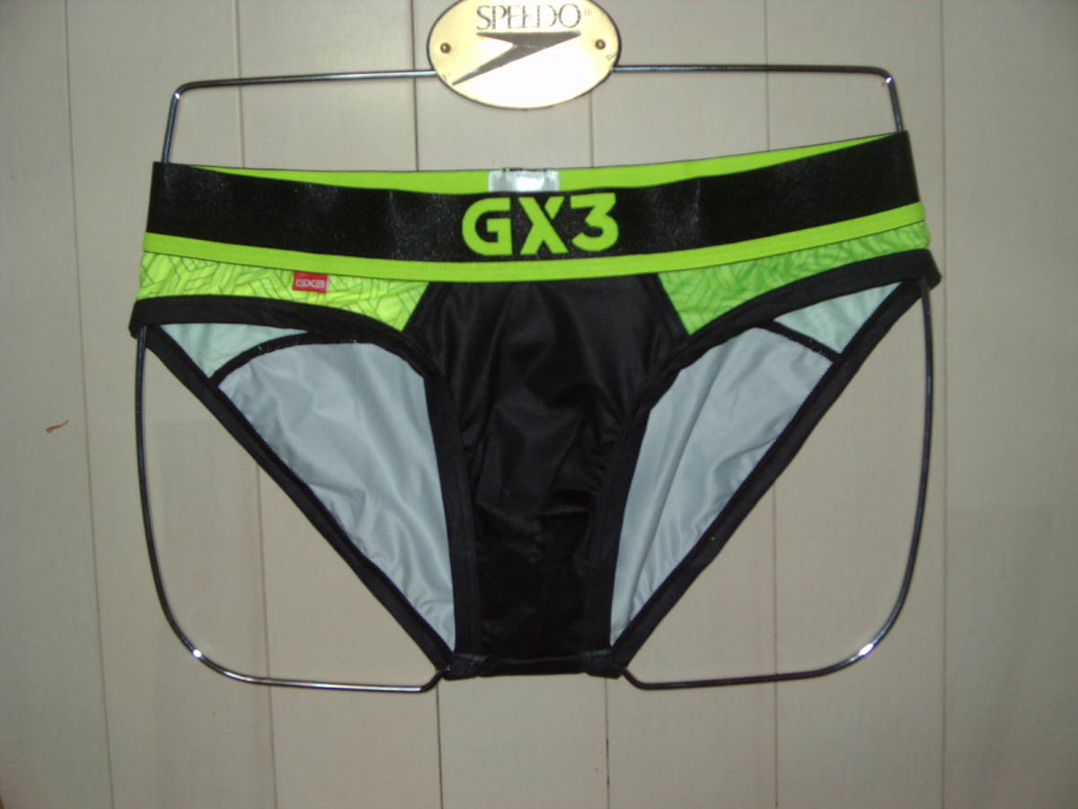 GX3 ジーバイスリー ビキニブリーフ スーパービキニ Ｖ型ビキニ GLOSS TOUCH スポーツブリーフ つやの有る黒 ビキニパンツ ラスト1枚の画像2