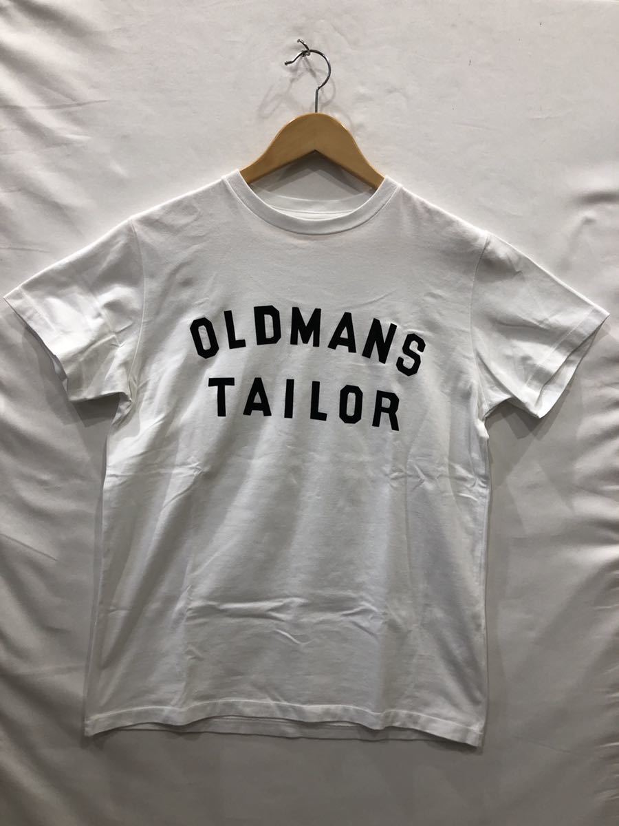 最も信頼できる OLDMAN'S [R&D.M.Co] TAILOR ts202308 WHT プリントクルーネックTシャツ OMT 文字、ロゴ