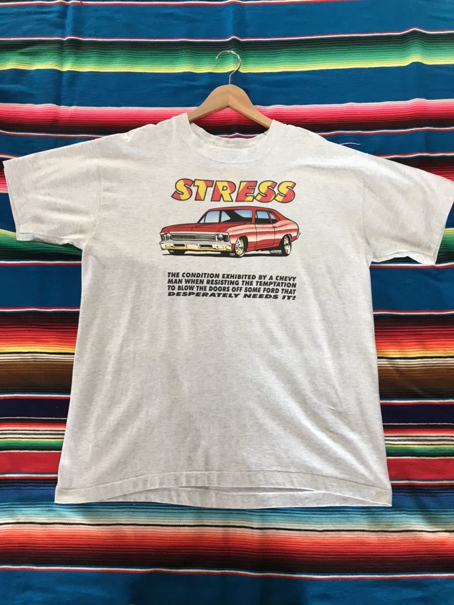 Strees Fear This Tシャツ　シボレー　ノバ　マッスルカー　USA アメリカ　ビンテージ　ドラッグレース　アメ車　古着　アメカジ_画像2